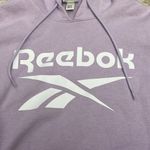 Reebok Purple w White Logo Pullover Women's Hoodie with Kangaroo Pocket Size M Photo 4