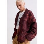 Nike NEW x Naomi Osaka Jacquard Kimono Jacket Burgundy Crush Streetwear Luxe Sm Photo 14