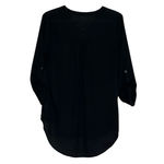 Decree  Women's Black Sheer Tie Up 3/4 Sleeve Blouse Size‎ M Photo 1