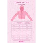 Voight by Valentina Voight by‎ Valentina Cherry On Top Crop velour Hoodie pink embroidered sz medium Photo 7