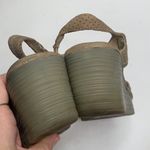 Fly London  Yiva Perforated Taupe Lace Up Wedge Sandals S-055 Sz 40 EU / 9-9.5 US Photo 5