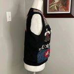 Christopher & Banks Vintage  Hand Embroidered Christmas Sweater Vest Size Mediu Photo 1