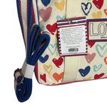 Brighton NWT Red, White, and You Mini Heart Canvas Tote crossbody bag Photo 4