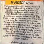 Aviator Nation  Geo Zig Bolt Embroidery Relaxed Pullover Hoodie Red Blue  Photo 3