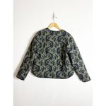 ZARA Olive Green Printed Puffer Quilted Jacket Size Small Lightweight Boho Photo 10