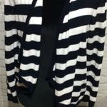 Jones New York Navy White Open Front Cardigan Med Photo 3