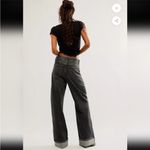 Anthropologie AGOLDE Dame High Rise Cuffed Wide Leg Jeans Carbon Size 32 NEW Photo 14