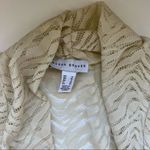 Susan Graver  Eyelet ivory Hi Low Cardigan Size Small Photo 1