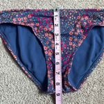 Kirra Anthropologie Floral Multicolor Side Tie Bikini Bottoms.  Size Large Photo 4