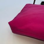 Ralph‎ Lauren Hot Pink Thick Nylon And Leather Shoulder Bag Photo 5