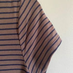 Fleur Bleue Striped T Shirt Maxi Dress Brown Size M Photo 6