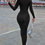 SheIn Fire Print long Bodycon Dress Size L Photo 3