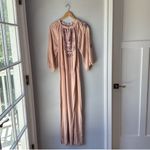 Melissa Odabash Sienna Embroidered Rose Blush Pink Maxi Dress Photo 4