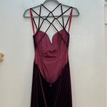 La Femme 24317 Velvet Sweetheart Neck Strappy Back Gown Photo 6