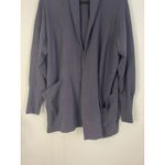 Pact Organic Cotton Shawl Collar Cardigan Navy Blue Relaxed Fit XL Photo 2