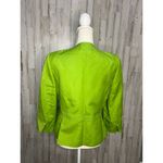 Alex Marie Women's Lime Green Jacket Silver Buttons Size 6 Casual Photo 2