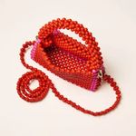 Kate Spade NWT  x Target Women's Red & Pink Beaded‎ Shoulder Bag Casual Photo 1