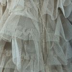 Haute Hippie Cream Tiered Ruffle Dress - Size Small Photo 4