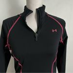 Under Armour • Women's Black and Pink Cold Gear Semi Fitted Top Photo 1