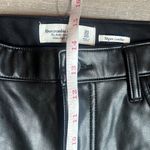 Abercrombie & Fitch The Ankle Straight Ultra High Rise vegan leather Photo 7
