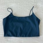 Garage  Crop Top Sports Bra Bralette Spaghetti Straps Blue Size Small Photo 0