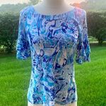 Lilly Pulitzer Lula Elephant Print Top Photo 1