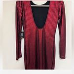 Forever 21 Elegant Red Long Sleeve Dress  Medium Photo 5