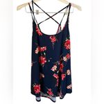 PaperMoon  Women Top Size 3X Blue Multi Floral Spaghetti Straps Blouse‎ Photo 5