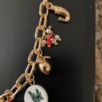 Gold Charm Necklace with Colorful Marine Accents Photo 5