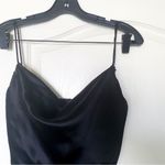House Of CB Dress Reva Satin Balcony Corset Boned Slit Midi Black XS EUC Photo 3