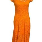 & Other Stories & Other Stories Lace Midi Dress Women’s Size 4 Asymmetrical A-Line Short Sleeve Photo 0