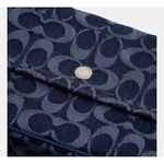 Coach Brook Flap Chain Bag in Signature Denim & Leather Silver/Deep Blue NWT Photo 8