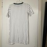 Adidas green striped baseball tshirt short sleeve dress size US small Photo 4