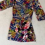 LMD Boutique Abstract Print Dress Women's‎ Medium 3/4 Sleeve Mini Tunic Pink Photo 2