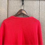 Talbots Womens Sweater Jacket Cardigan Red Open Front Red Fringe Plus Size 3X Photo 3