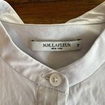 MM.LaFleur M.M. Lafleur Collarless 1/2 Button Up Tunic Long Sleeve Mandarin Collar Photo 11