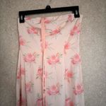 Oh Polly  Cream Strapless Bodycon Dress Photo 3