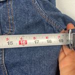 Todd Oldham women’s large button down jean jacket dark wash denim vintage Blue Photo 5