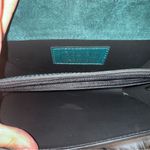 Viola Castellani Italian Leather Crossbody Purse – Teal Lizard Embossed – NWT Blue Photo 3