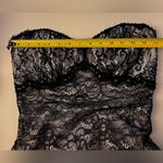 Tadashi Shoji Tadashi maxi black lace tiered dress strapless sweetheart  Silk beaded sequin Photo 7