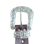 Women’s‎ Rhinestone Cowgirl Rodeo Studded Belt size SM Brown Photo 1