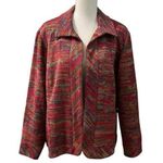 Coldwater Creek Tapestry Multicolor Open Front Fully Lined Blazer Jacket XL Photo 0