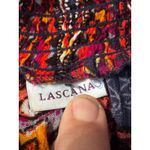 LASCANA Paisley Print Smocked Mock Neck Long Sleeve Blouse Women 12 Blue Photo 9