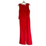 Shelby & Palmer NWT Shel By Palmer Vest Style Jumpsuit Red Wide Leg SZ-6 Photo 2