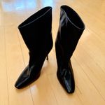 Stuart Weitzman Ebb Leather Stiletto Heeled Boots Black 5.5 Photo 8
