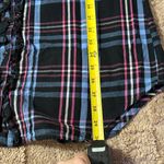 Betsey Johnson NWOT  Intimates Ruffle Plaid Button-Down Flannel Sleep Shirt S Photo 7