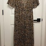 Leopard print duster/ swim Coverup Size 8 Photo 2