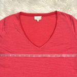 Anthropologie Deletta Thea tiered peplum V-neck top M Photo 5