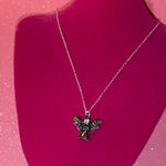 Boutique Angel Necklace Sterling Silver 925 Bedazzled Jewelry Catholic Christian gift Y2K Photo 2