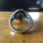 Blue Moon Turquoise Sterling Silver Bear Paw Ring Size 7 Photo 2